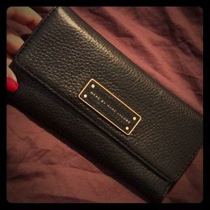 Marc by Marc Jacobs Trifold Black Leather